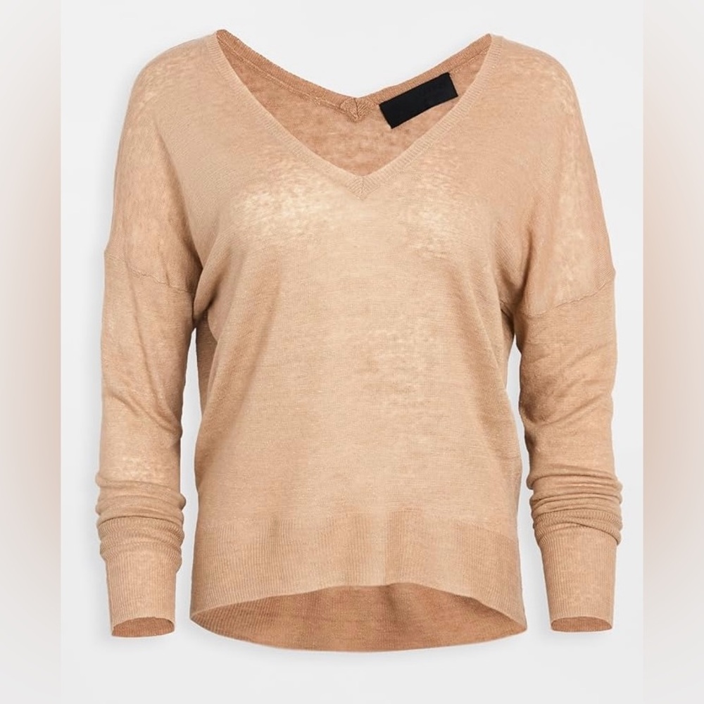 NILI LOTAN linen sweater size M.